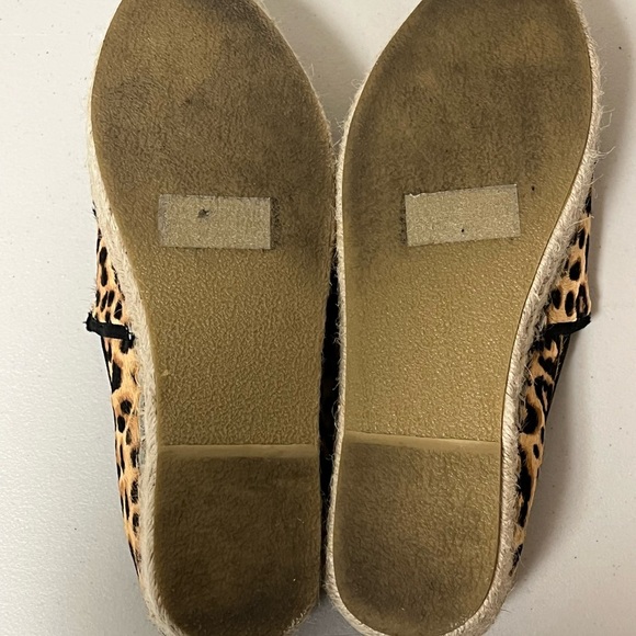 Steve Madden Alexia Leopard Print Calf Hair Platform Espadrille Flat size 9.5M - Picture 8 of 12